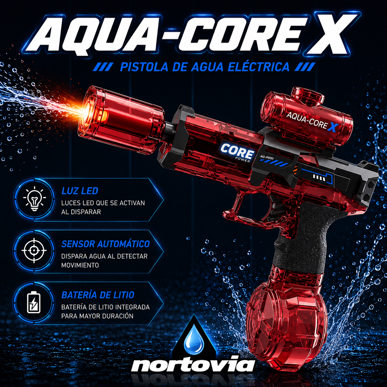 PISTOLA ELÉCTRICA AQUA-CORE X