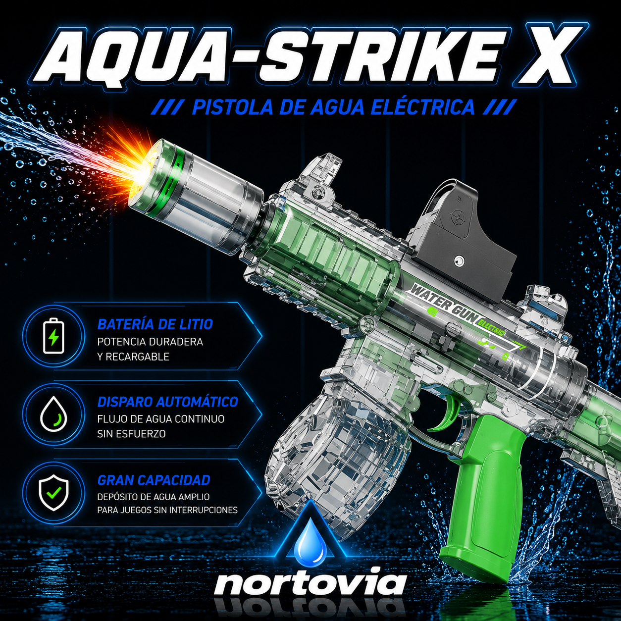 PISTOLA ELÉCTRICA AQUA-STRIKE X