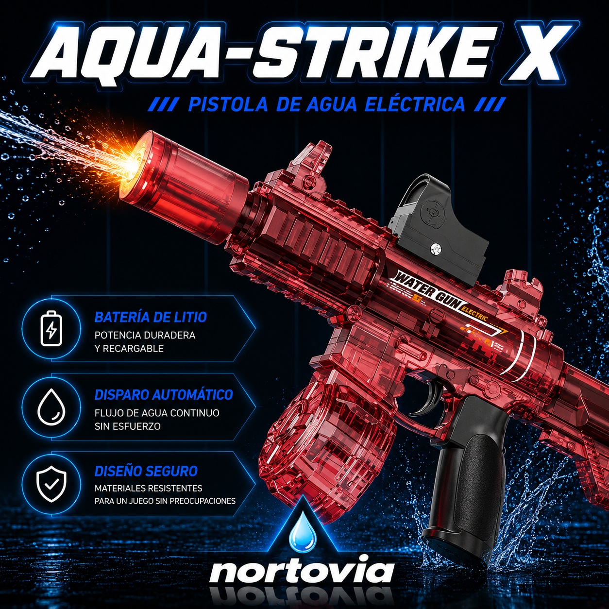 PISTOLA ELÉCTRICA AQUA-STRIKE X